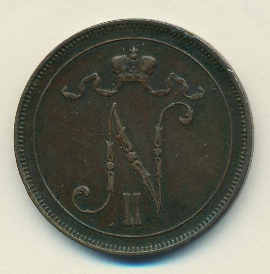 1905 10 пенни реверс