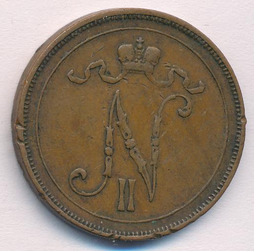 1905 10 пенни реверс