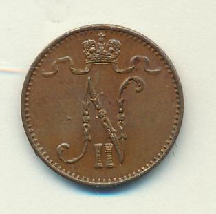 1906 1 пенни реверс
