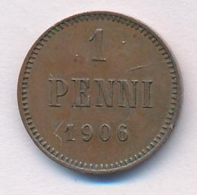 1906 1 пенни аверс