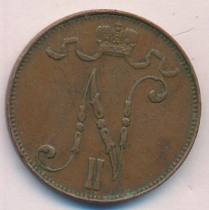 1906 5 пенни реверс