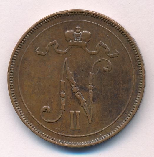 1907 10 пенни реверс