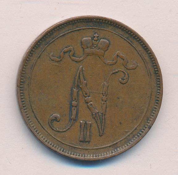1907 10 пенни реверс