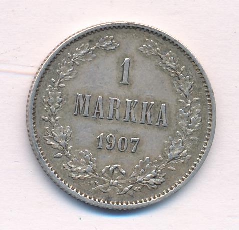 1907 1 марка реверс
