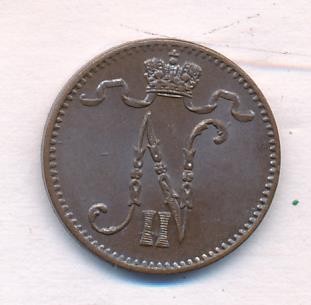 1907 1 пенни аверс