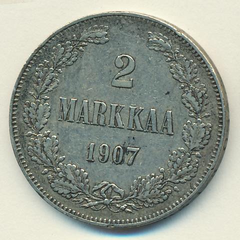 1907 2 марки аверс