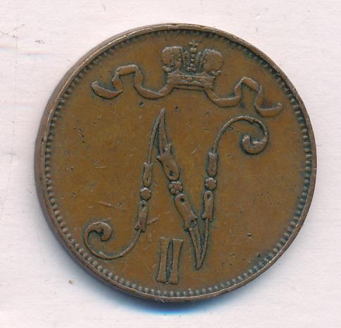 1907 5 пенни реверс