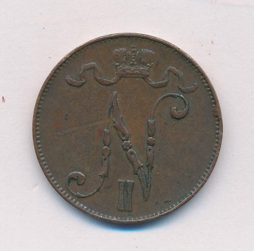 1907 5 пенни реверс