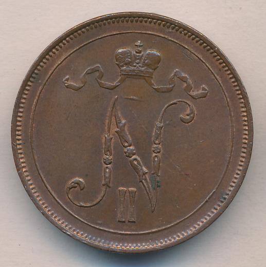 1908 10 пенни реверс