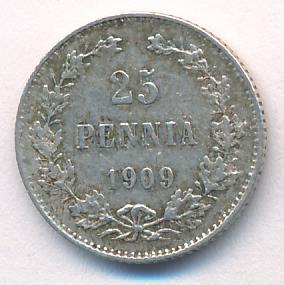 1909 25 пенни аверс