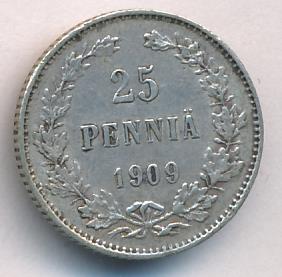 1909 25 пенни аверс