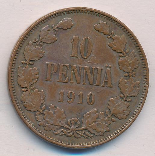 1910 10 пенни аверс