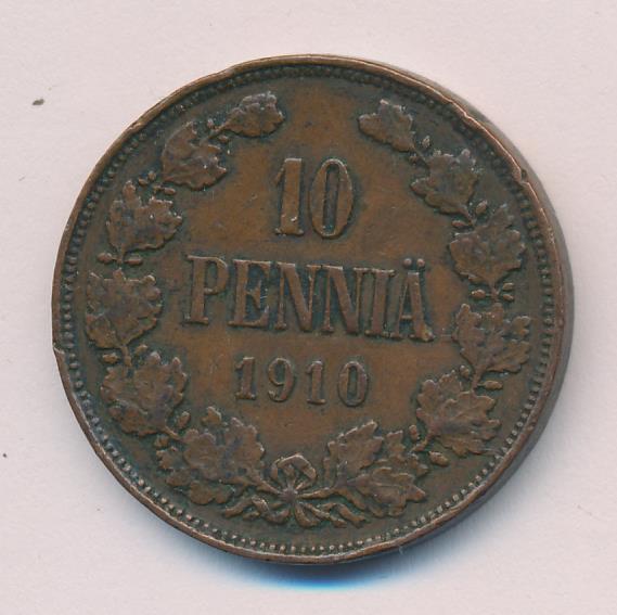 1910 10 пенни аверс
