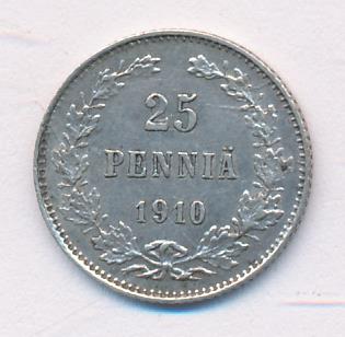 1910 25 пенни аверс