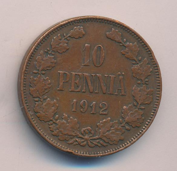 1912 10 пенни аверс