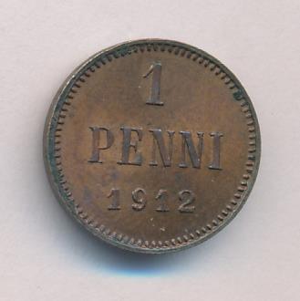 1912 1 пенни аверс
