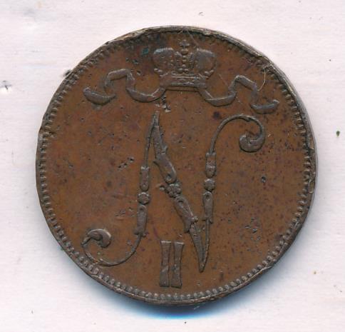 1912 5 пенни реверс