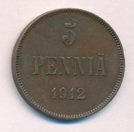 1912 5 пенни аверс