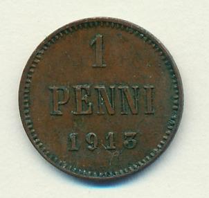 1913 1 пенни аверс