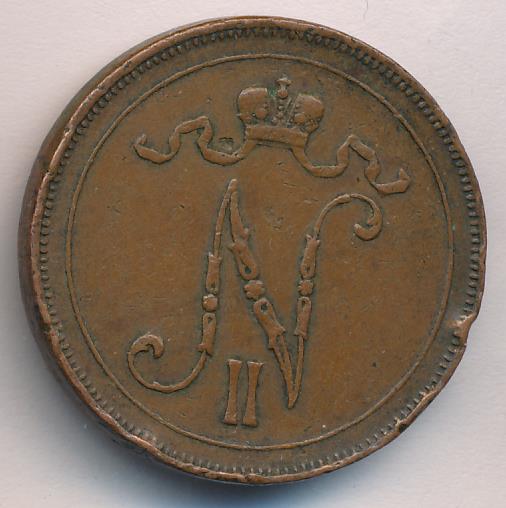 1915 10 пенни реверс