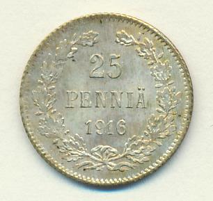 1916 25 пенни аверс