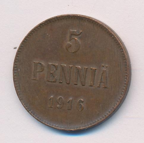 1916 5 пенни аверс