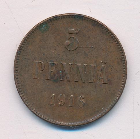 1916 5 пенни аверс