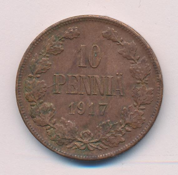 1917 10 пенни аверс