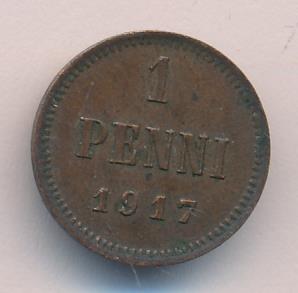 1917 1 пенни аверс