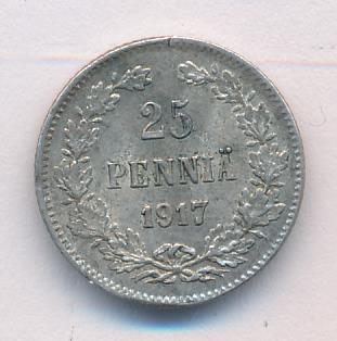 1917 25 пенни аверс