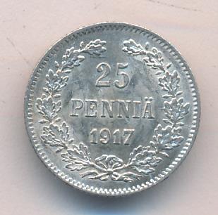 1917 25 пенни аверс
