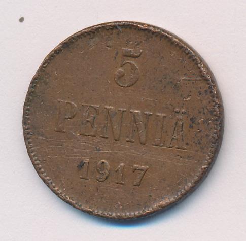 1917 5 пенни аверс
