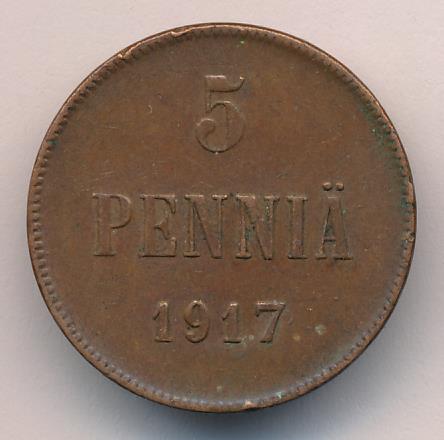 1917 5 пенни аверс